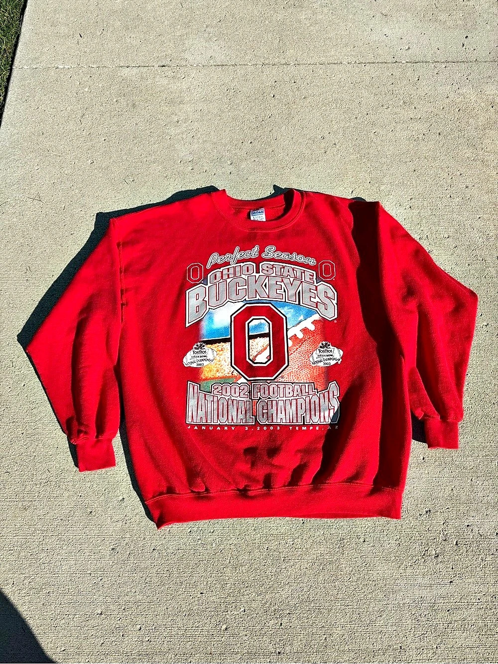 Vintage 2002 Ohio State Buckeyes National Champs crewneck
